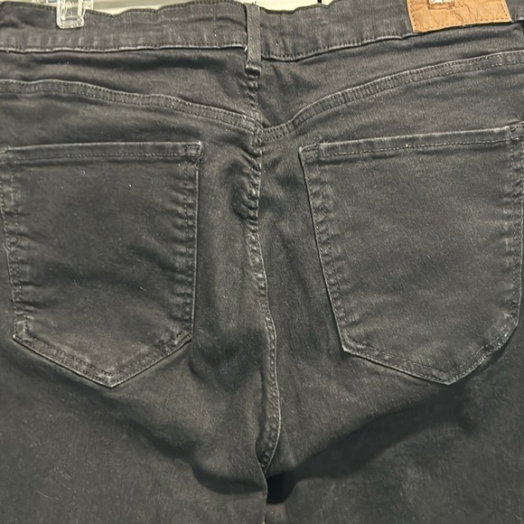 Zara, size XL, black stretch skinny jeans, - Picture 4 of 10